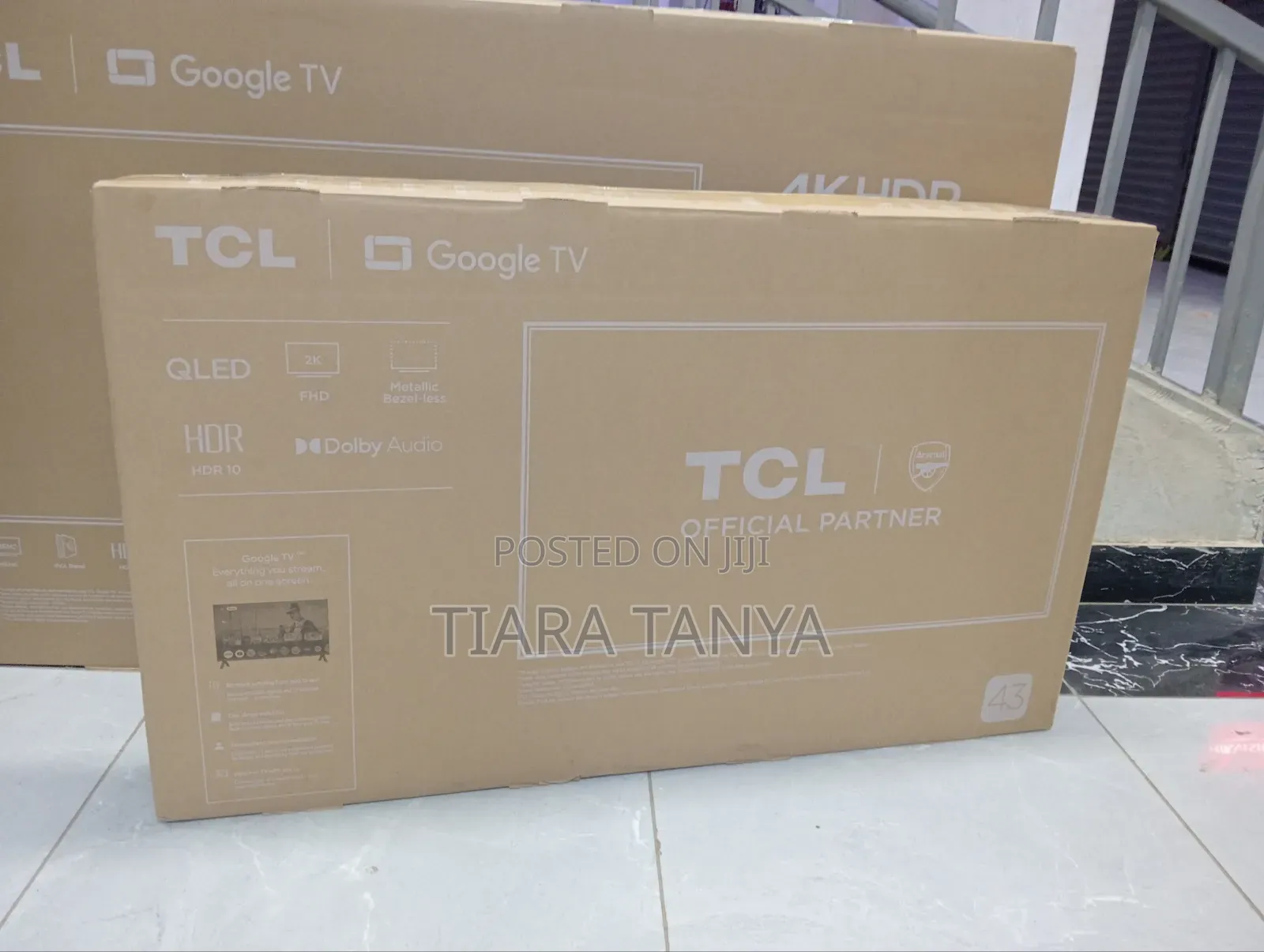 TCL 43" Qled HDR Frameless Google Tv