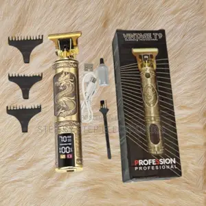 Low-Noise Motor T9 Dragon Electric Hair Clipper Beard Trimmer With Led