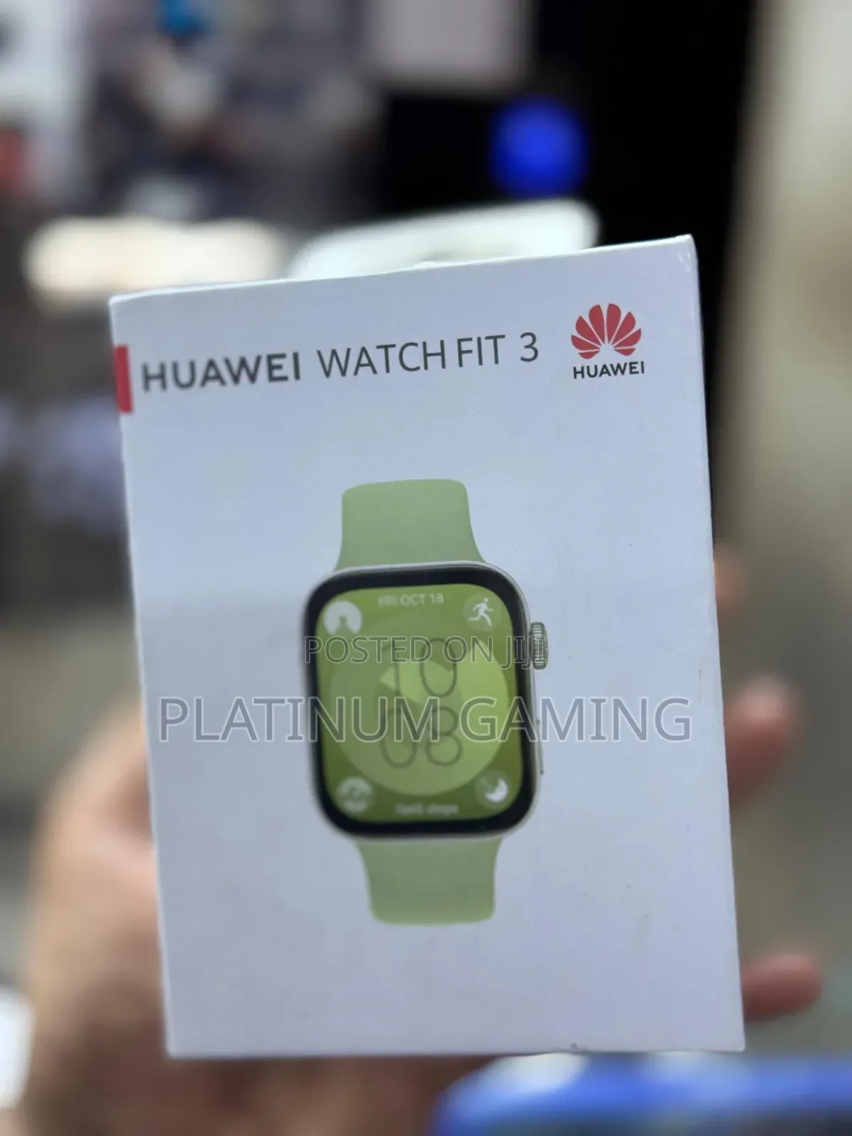 Green Huawei Watch Fit 3