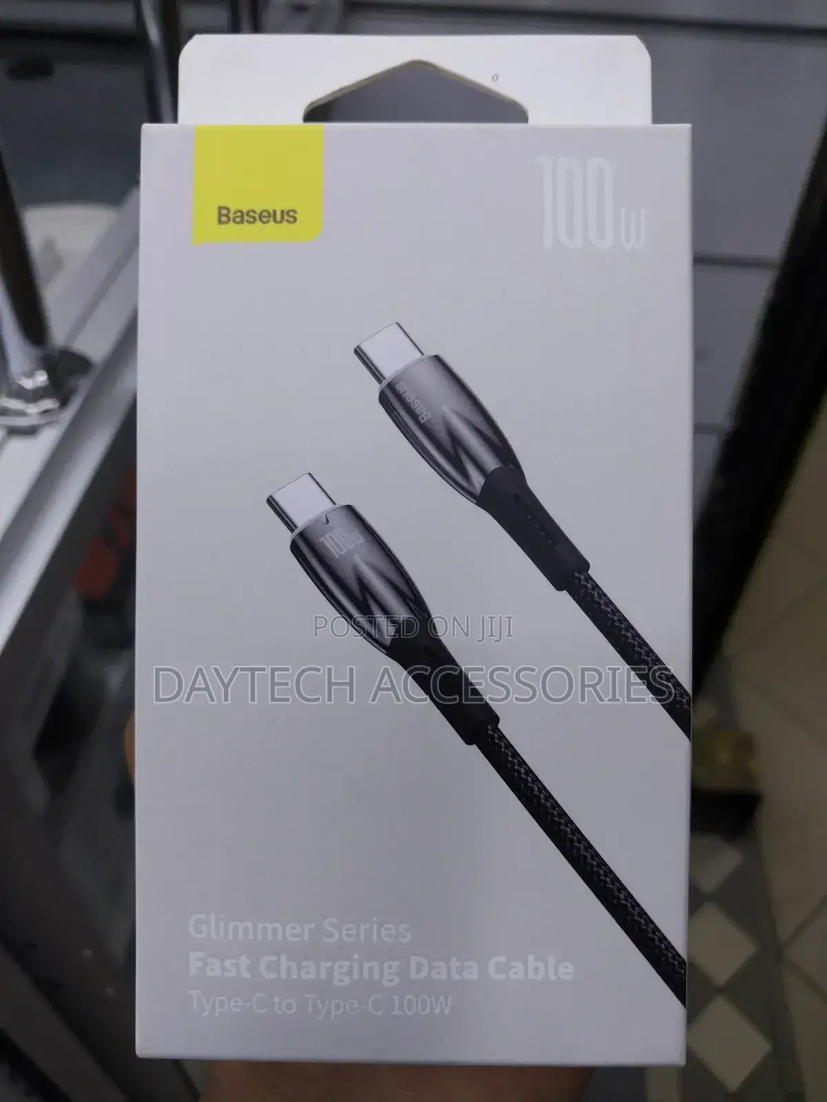 Baseus Glimmer Fast Charging Data Cable Type-C to Type-C 100w Cable.