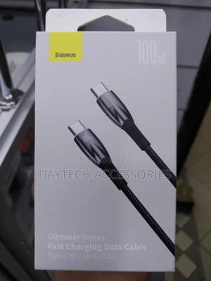 Baseus Glimmer Fast Charging Data Cable Type-C to Type-C 100w Cable. - thumbnail 2