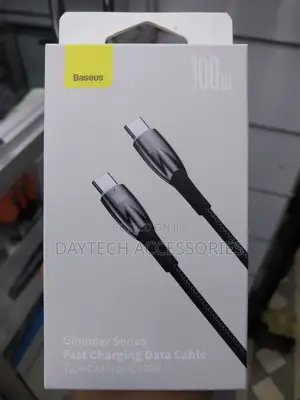 Baseus Glimmer Fast Charging Data Cable Type-C to Type-C 100w Cable.