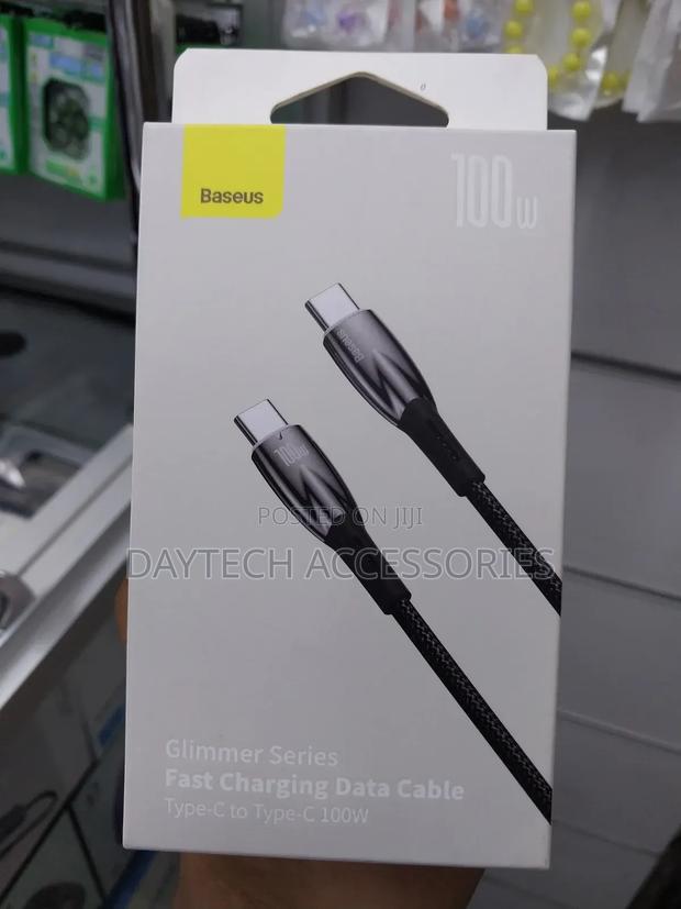 Baseus Fast Charging Data Cable Type-C to Type-C 100w (1m, Black) - thumbnail 2