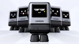 Ugreen Uno Robot 65w 3-Port Fast Charger Uk Grey -Cd361