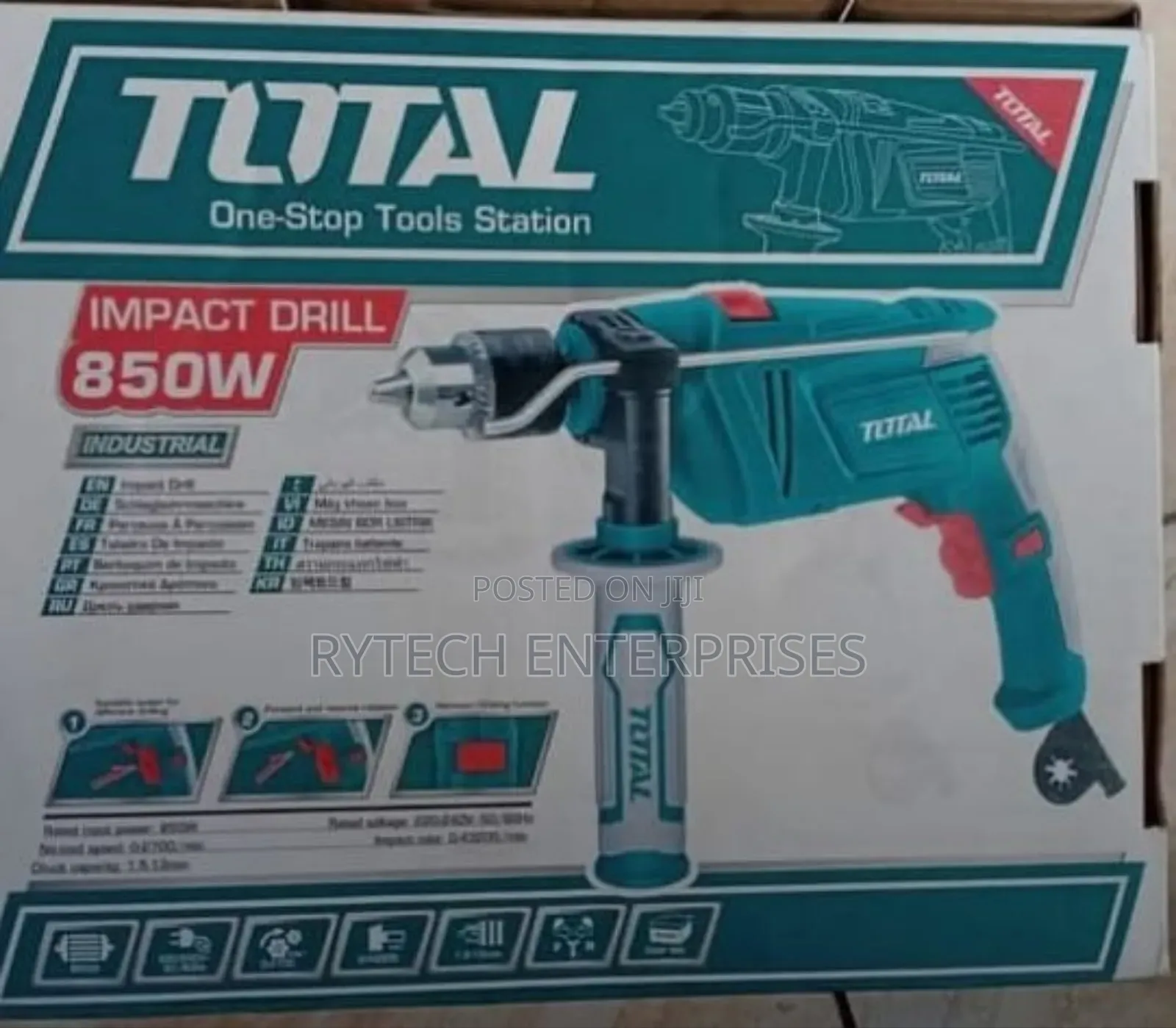Total 850 Watts Impact Drill