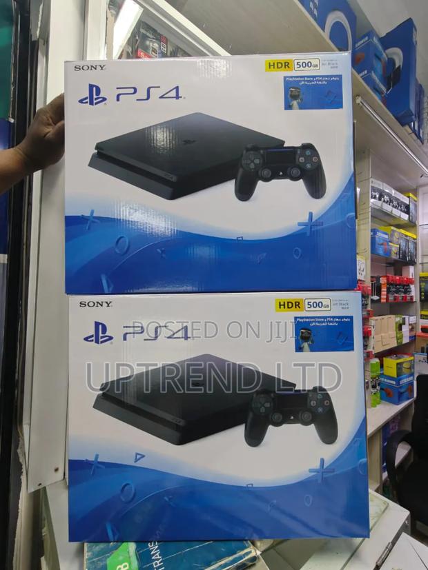 Jet Black New Ps4 / Ps4 Slim 500gb Internal Storage