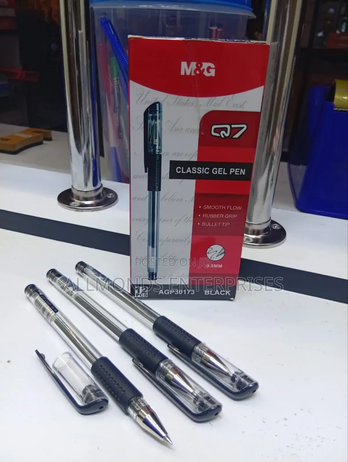 A Piece Of M&G Q7 Classic Gel Pen- Black 0.5mm Tip