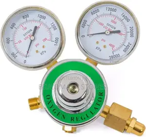Twin Gauge Pressure Control Valve Oxygen Regulator