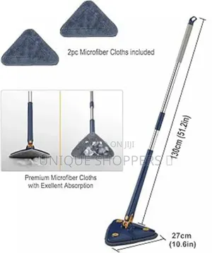 Long Handle Triangular Twist Mop