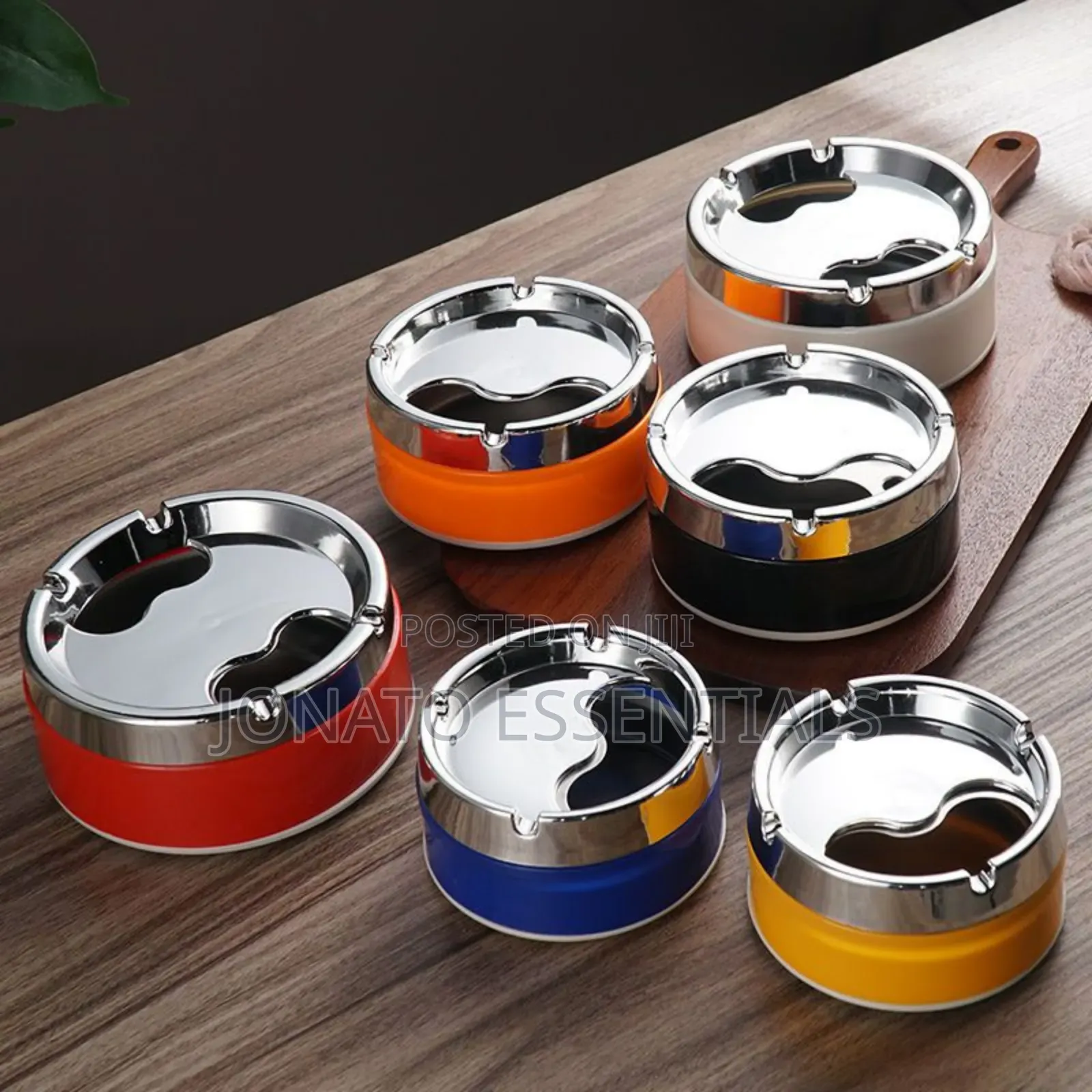 Metal Ashtray for Home, Office Bar