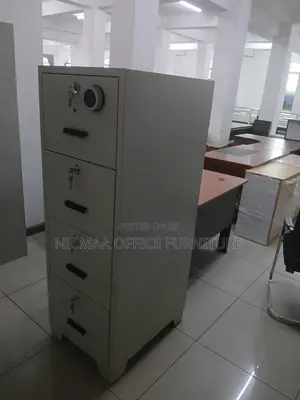 Heavy-Duty 4-Drawer Filing Cabinet With Combination Lock