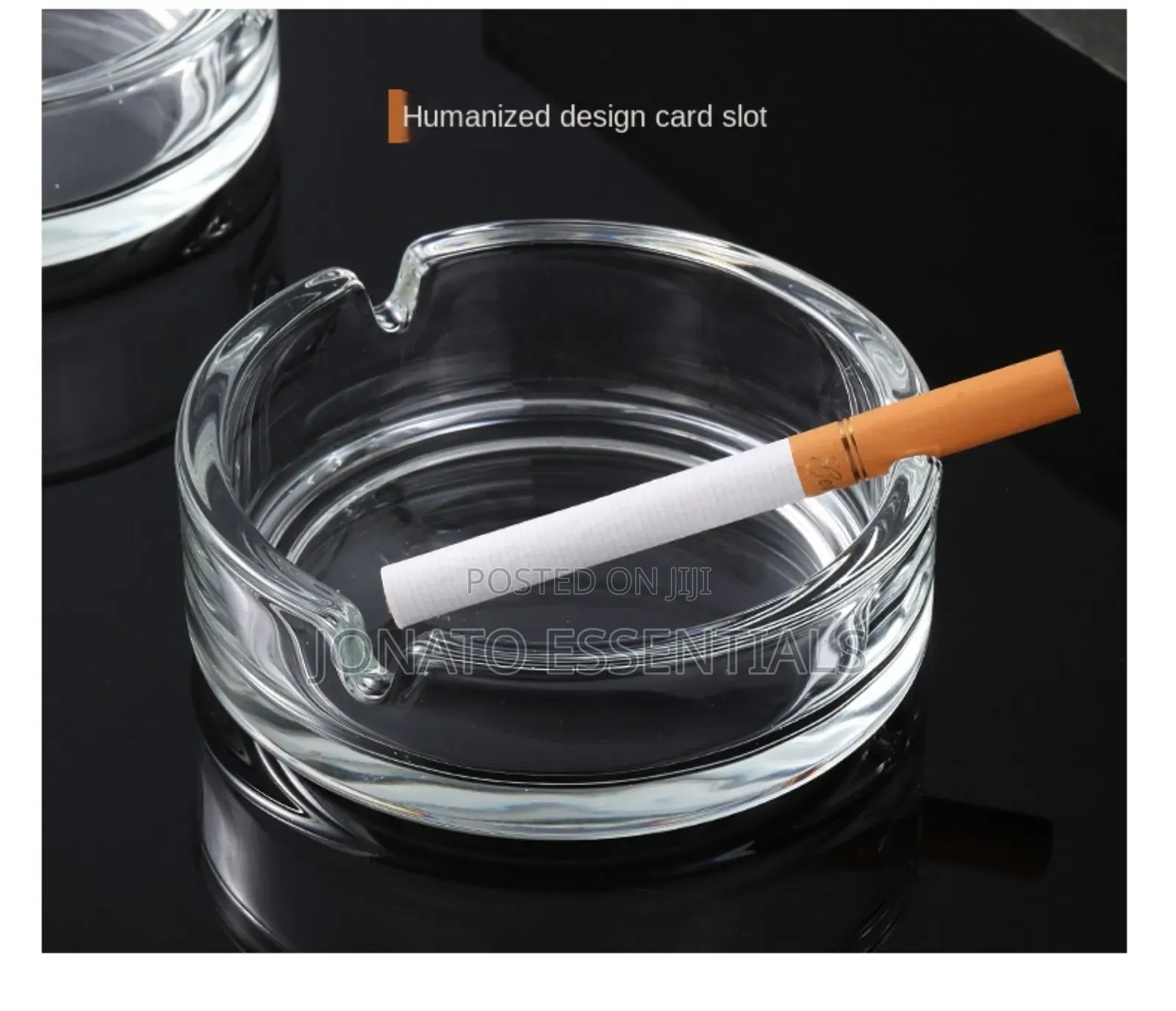 Glass Cigarette Ashtray For Home, Office, Bars. Heavy Duty