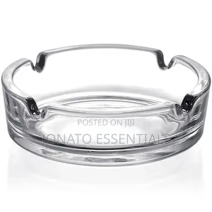 Glass Cigarette Ashtray For Home, Office, Bars. Heavy Duty