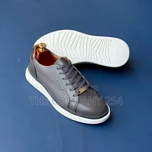 Quality Leather Casual Flat Rubber Sole Mens Official Shoes