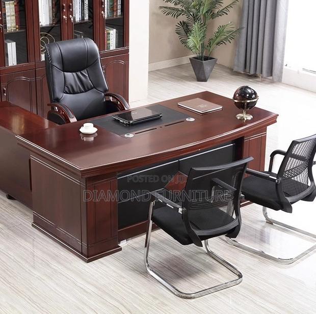 Office Furniture; {L-Shaped 1.8m Executive Wooden Office Desk}