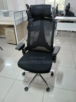 Lumbar Support Chrome Base Ergonomic Chair