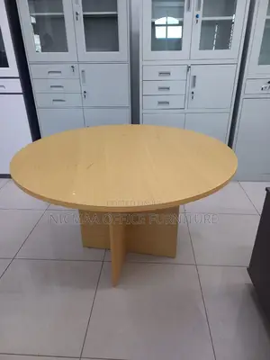 Light Wood Finish Conference Round Table