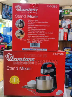 Ramtons Stand Mixer 4.3litres 5-Speed+Turbo