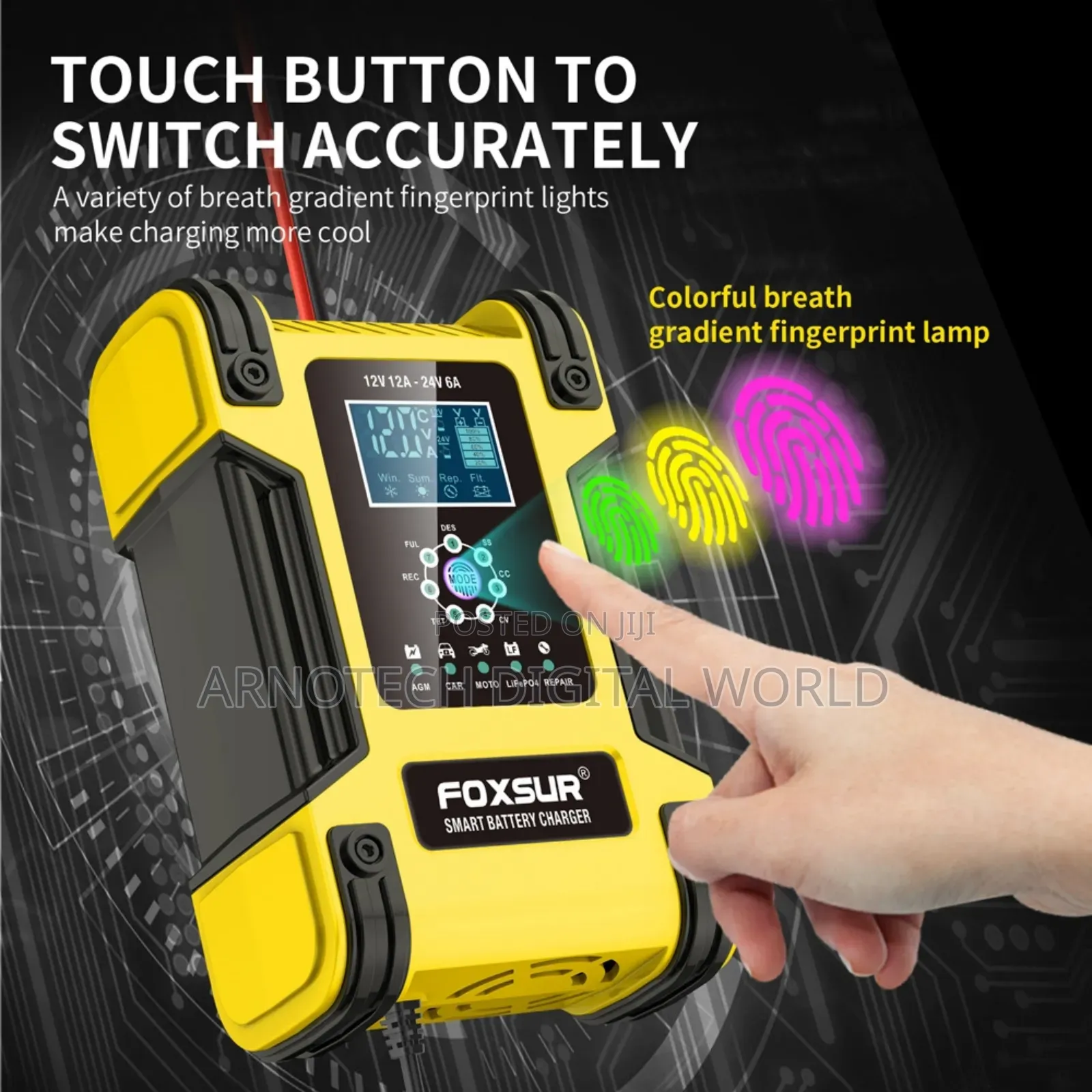 12v /24v Intelligent Charger: Lithium ,Lead-acid Battery Charger