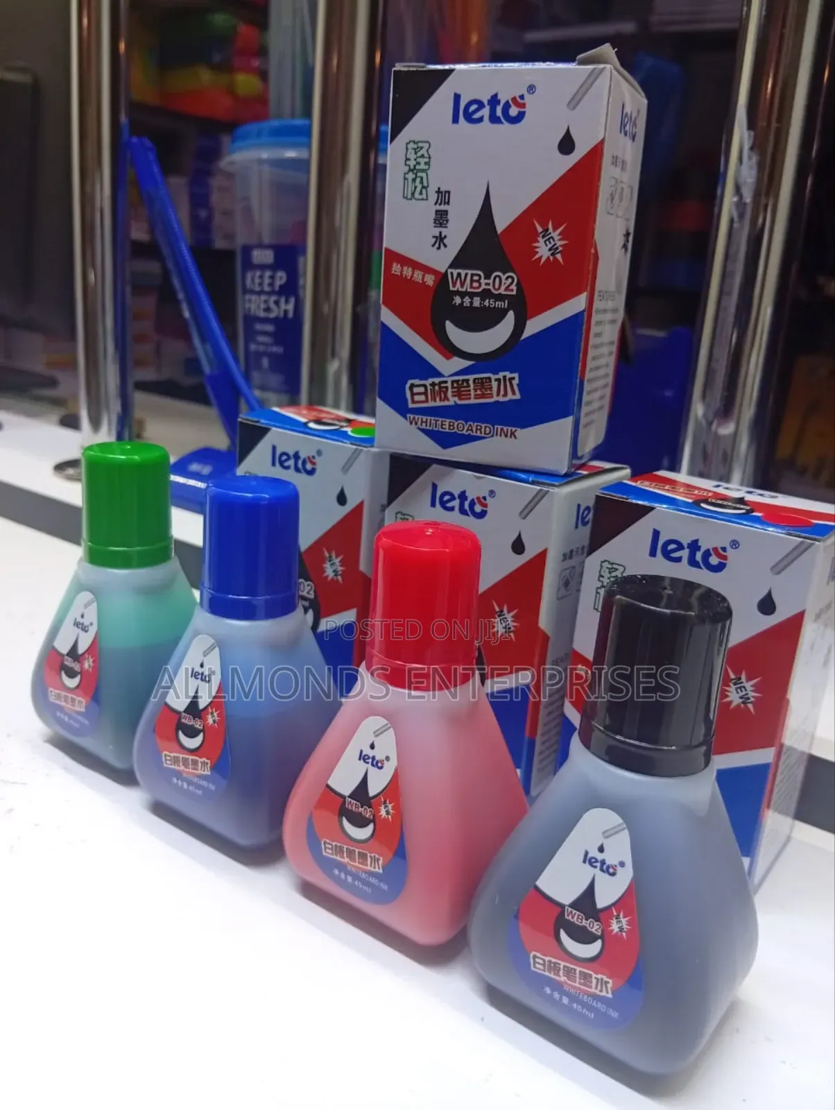 A Bottle of Leto Whiteboard Marker Ink- 45ml