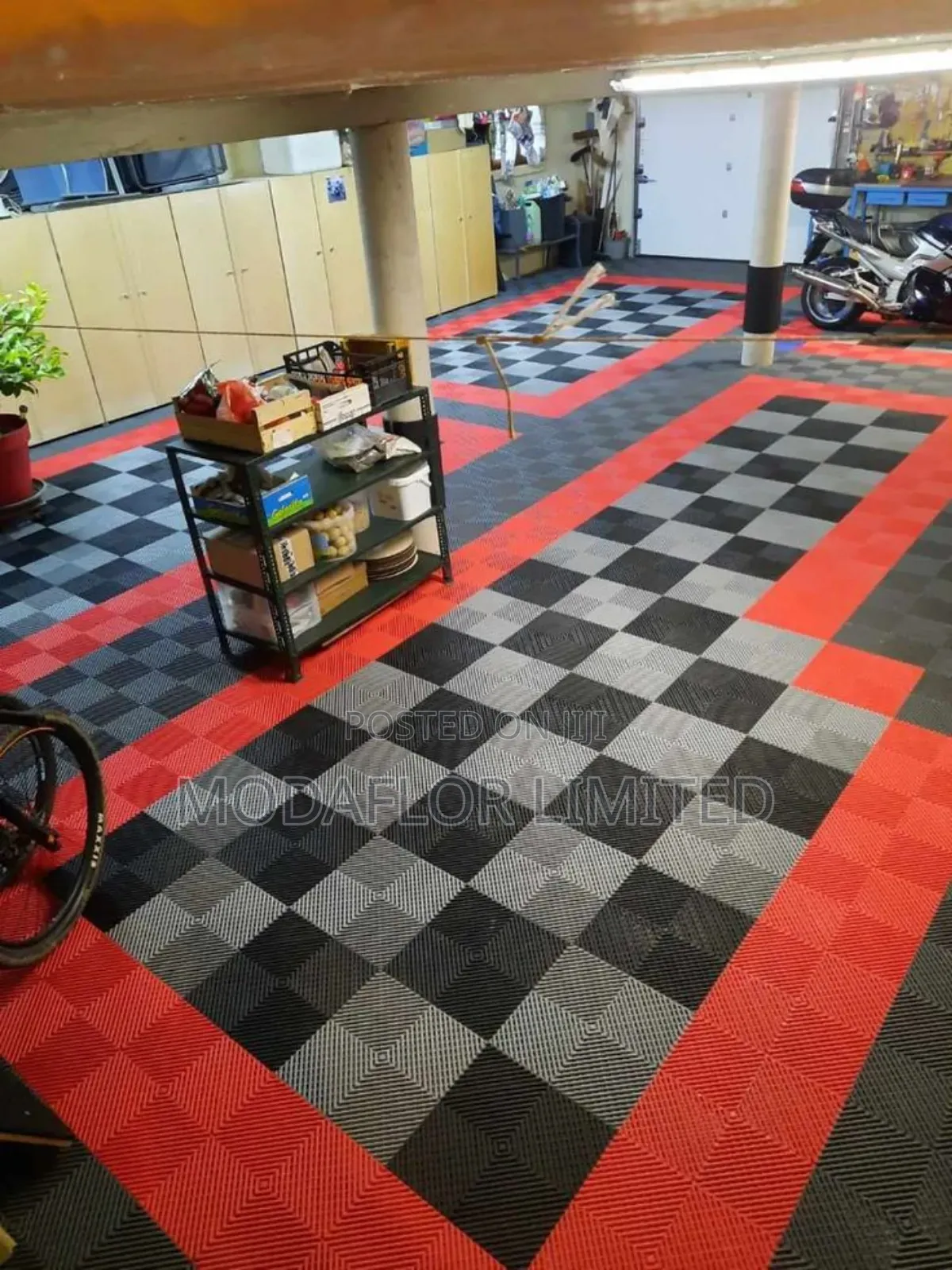 Garage Interlocking Mats – Oil, Water Slip Resistant