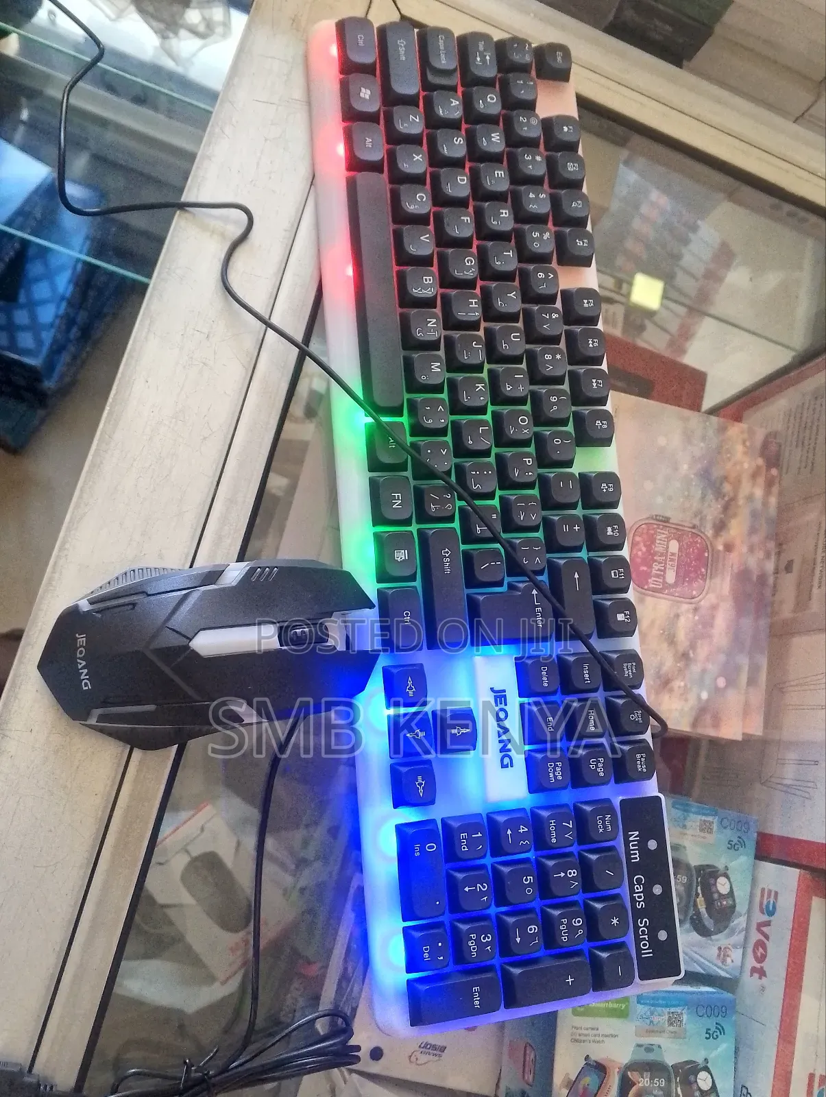Rainbow Backlit Gaming Keyboard & Mouse Combo