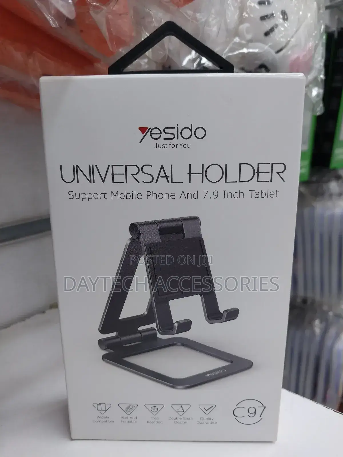Yesido C97 Aluminum Alloy Anit-Skid Mini Phone and Tablets Holder.