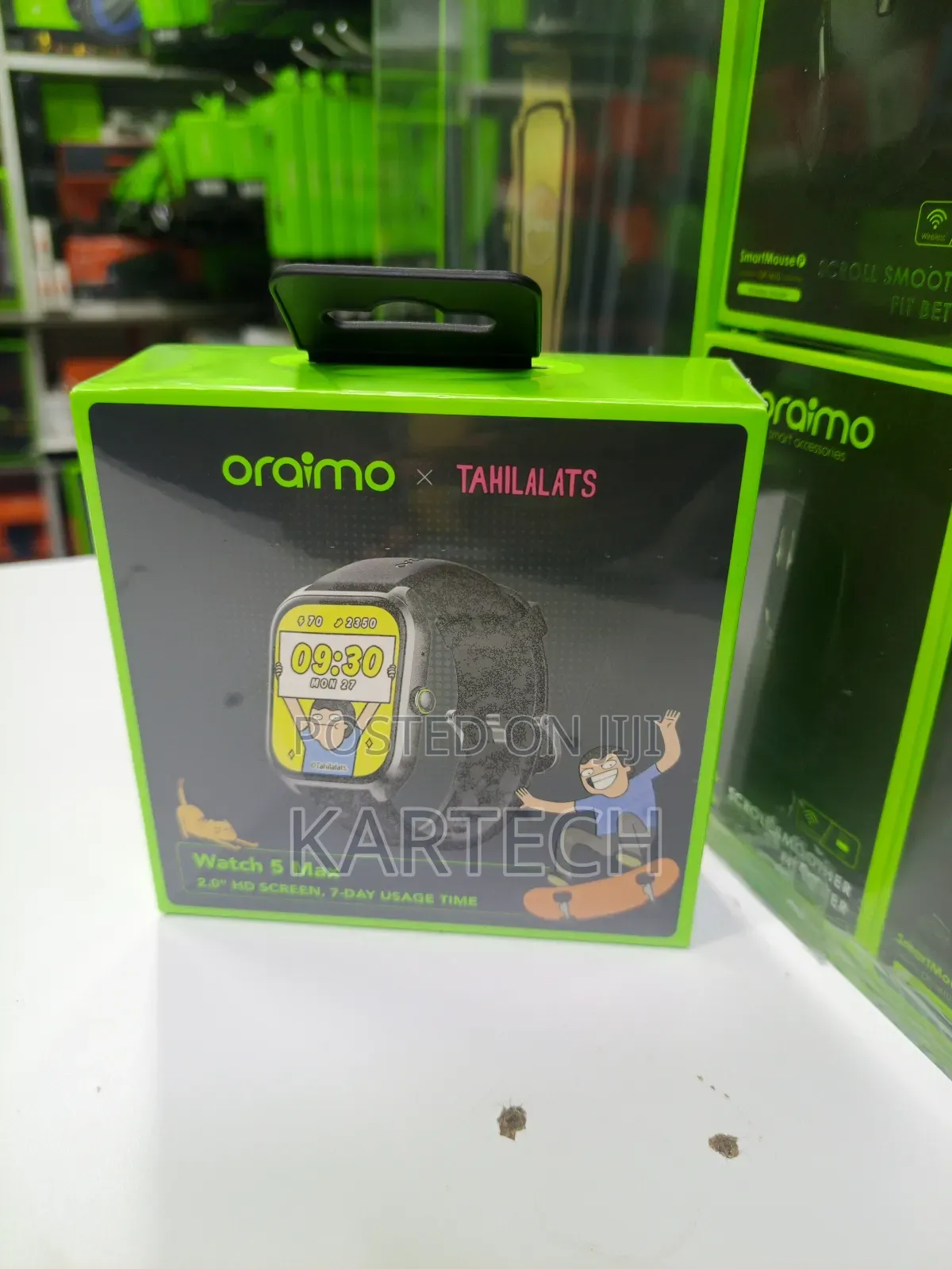 Oraimo × Tahilalats Watch 5 Max – Smartwatch With 100+ Sports Modes
