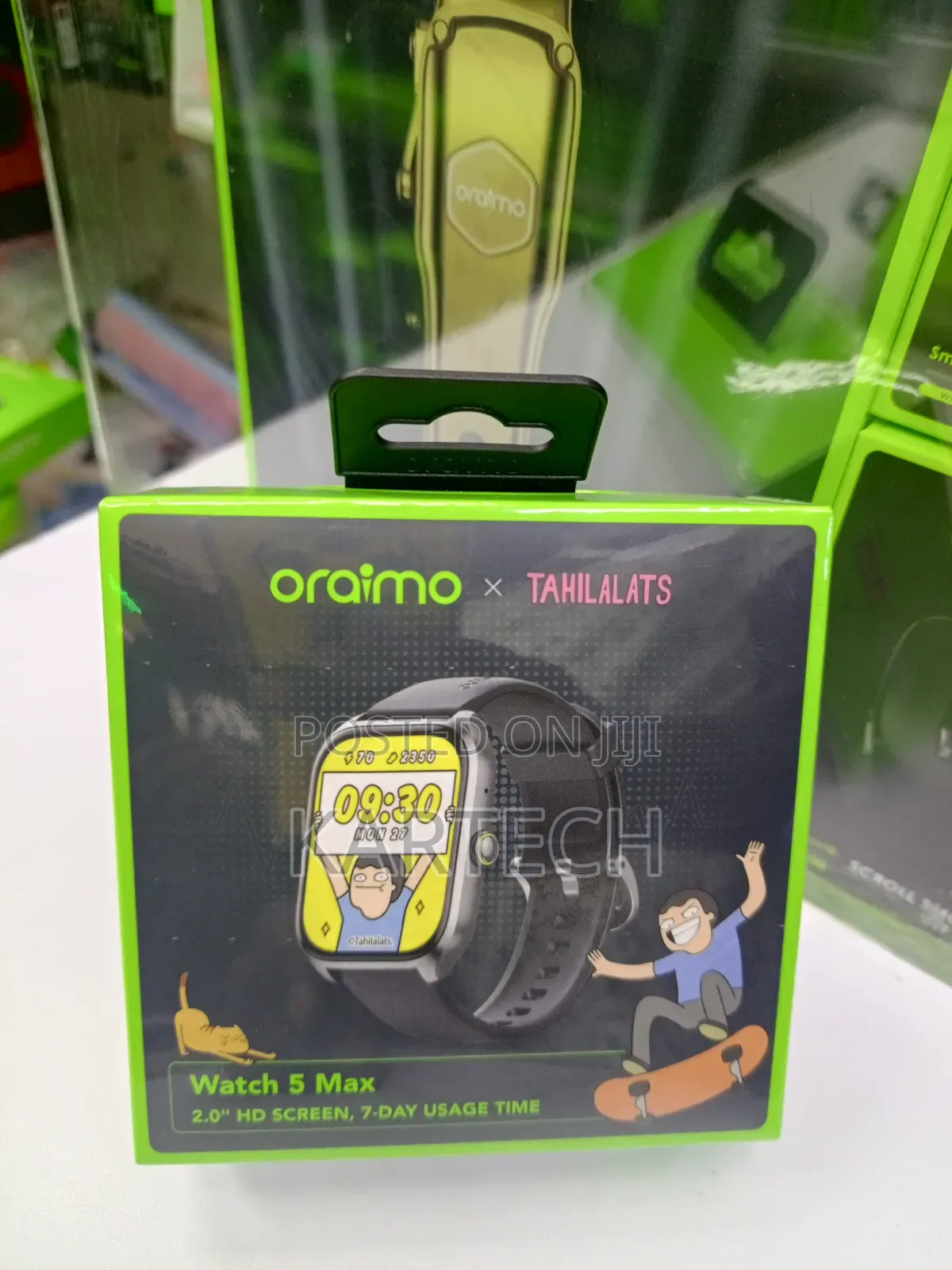 Oraimo Watch 5 Max – Heart Rate, Spo2 Sleep Monitoring
