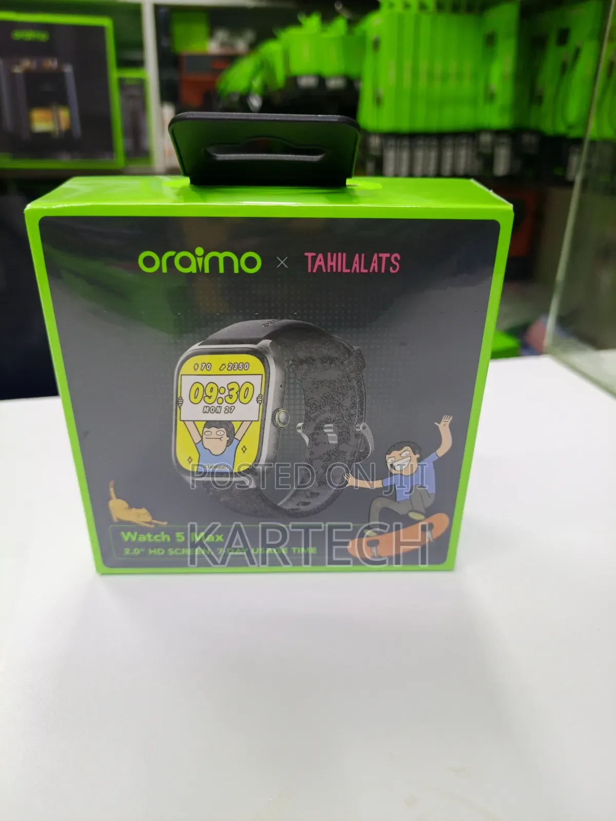 Oraimo Watch 5 Max – Stylish Big-Screen Smartwatch With Long Battery