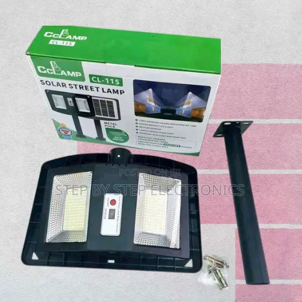 Easy Installation Cclamp Bright 200w Solar Street Light Outdoor Lamp