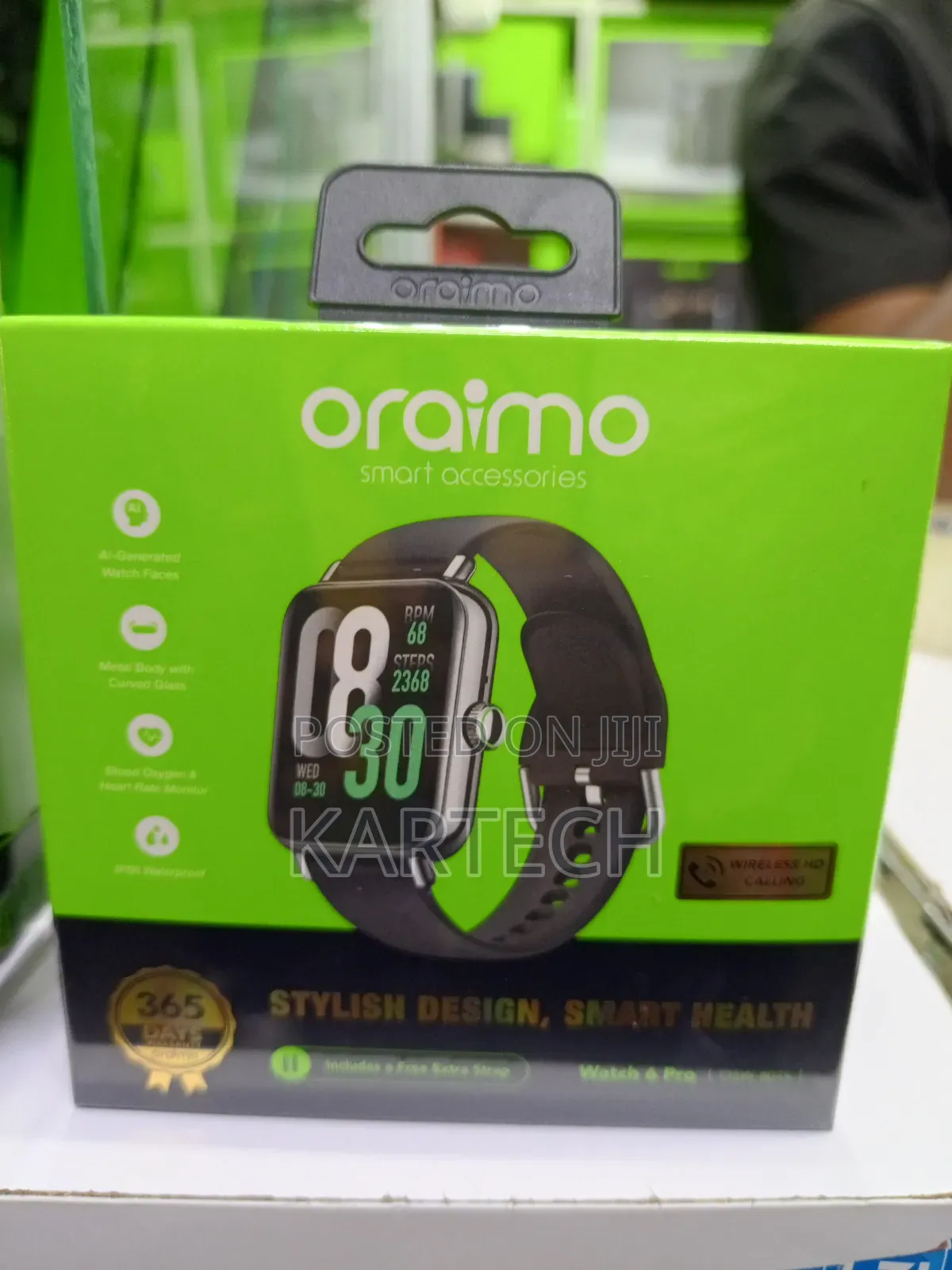 Oraimo Watch 6 Pro Smart Watch – Ai Faces, 100+ Sports Modes