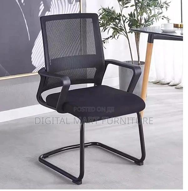 Office Chair: Chrome Perfect Black Office Chair - thumbnail 4