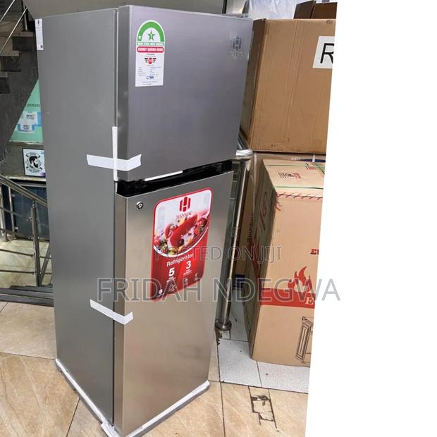 Hanmac 173l Double Door Fridge - main view