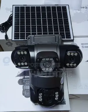 Quality Outdoor CCTV 4g Triple Lens Dual Lens Solar Camera