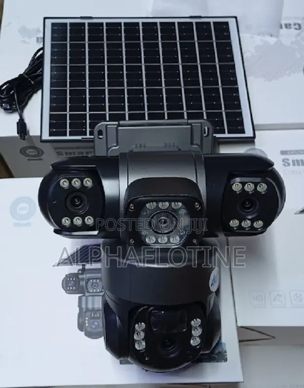 Quality Outdoor CCTV 4g Triple Lens Dual Lens Solar Camera
