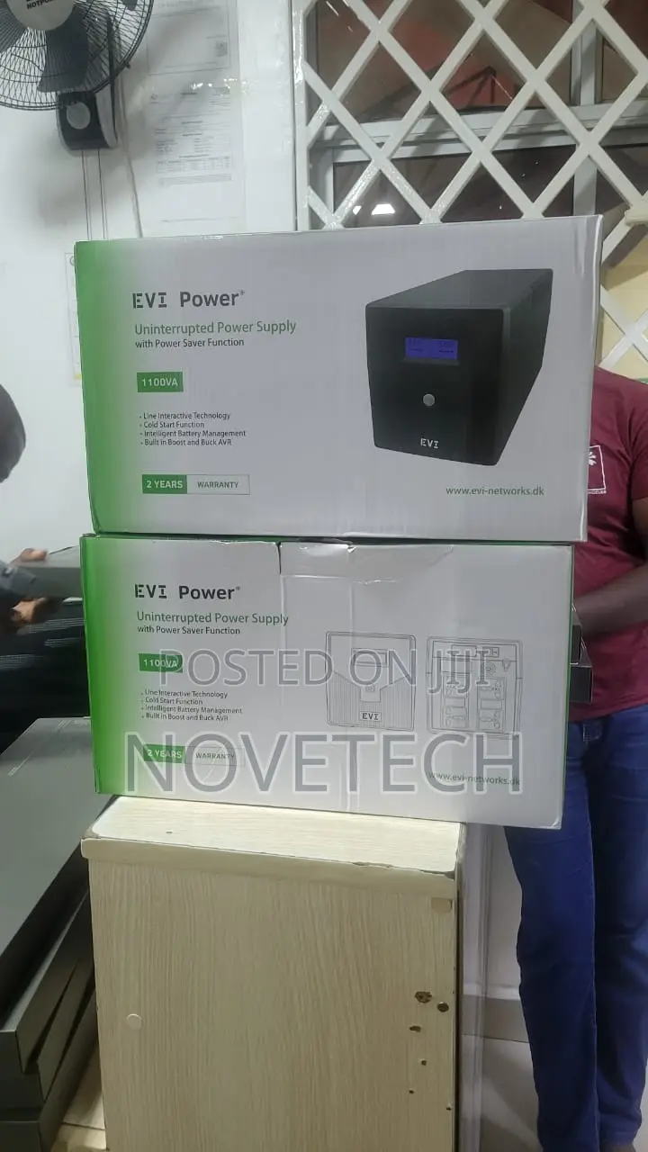 Evi 1100va / 600w Line Interactive Ups - LCD Display