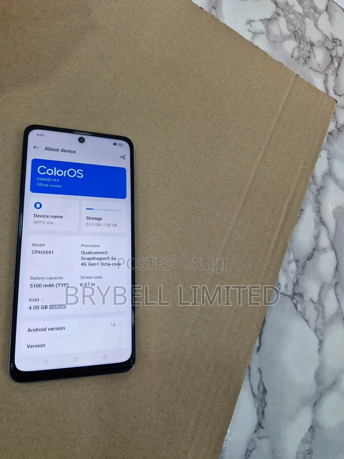 Oppo A3x 128 GB Blue
