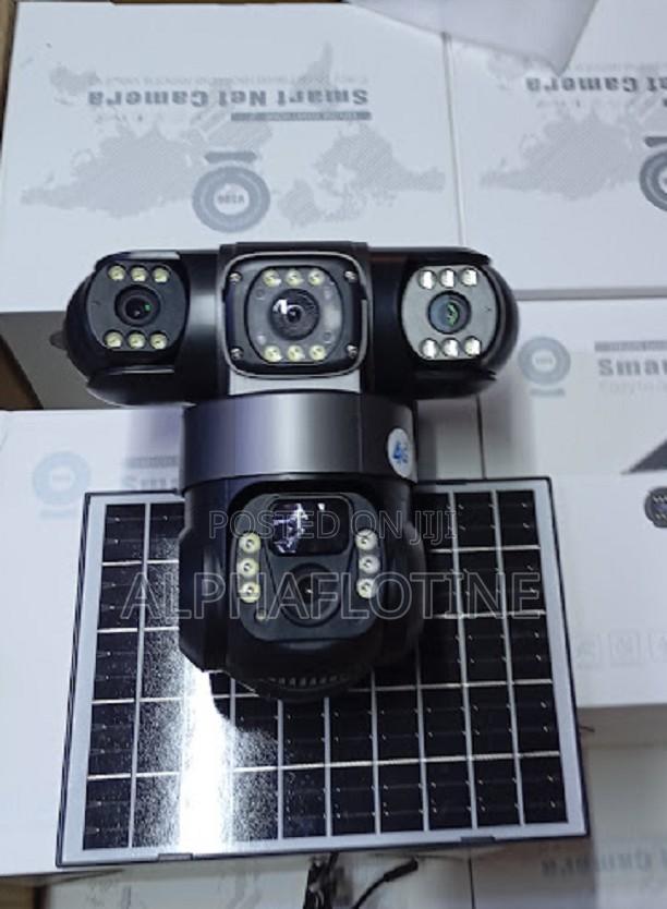 Home Security Outdoor Cameratriple Lens 4g Solar PTZ Camera