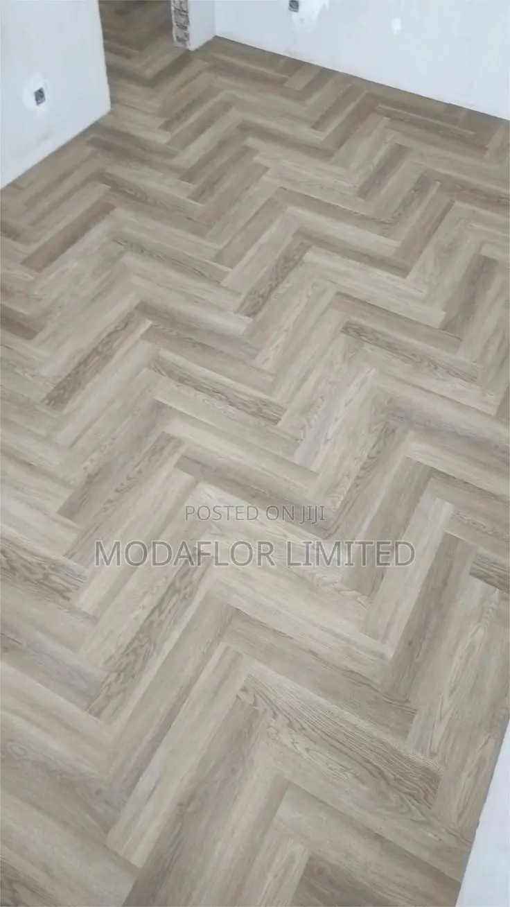 Elegant Herringbone SPC Flooring – Waterproof Durable