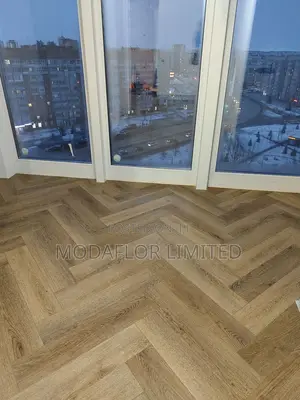 Modern Herringbone SPC Floor – Easy Interlock System