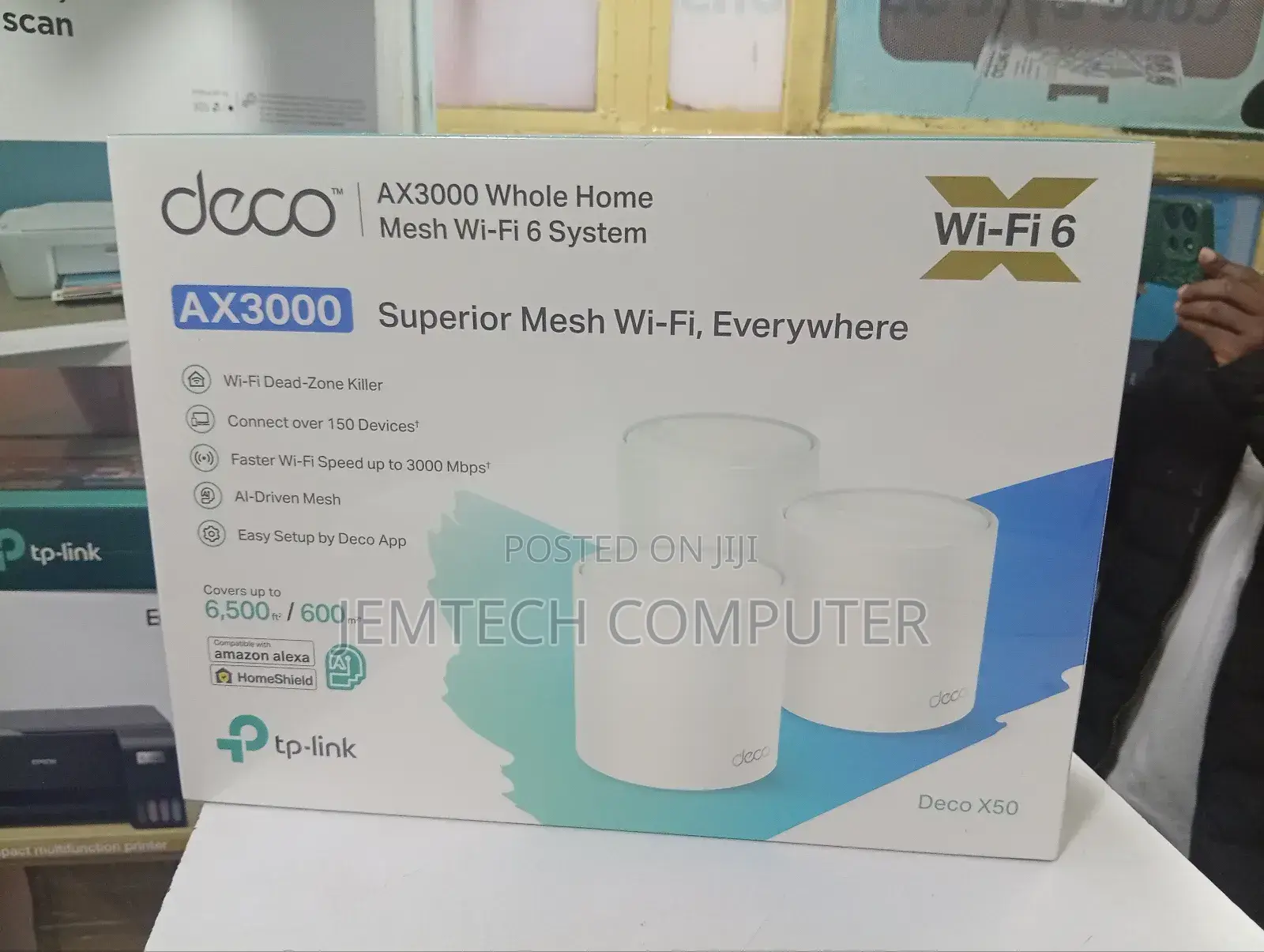 Tp-Link Deco X50 Ax3000 Whole Home Mesh Wifi 6 System (3 Pac