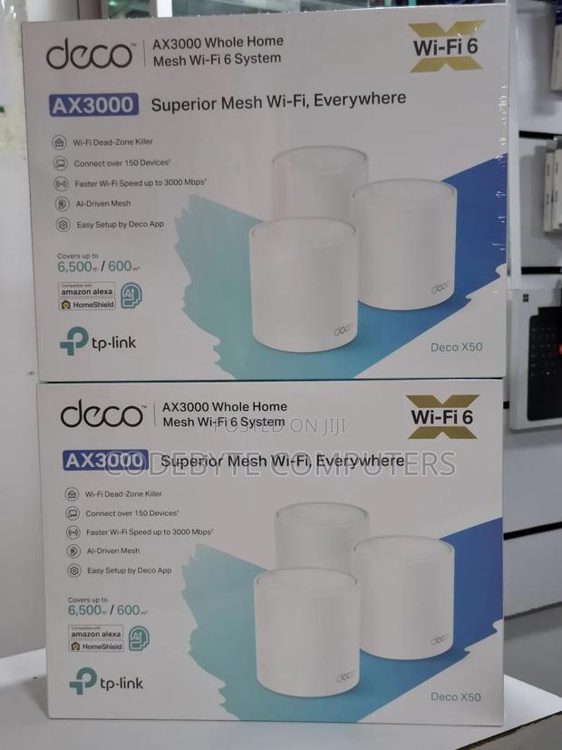 Tp-link Deco X50 Ax3000 Whole Home Mesh Wifi 6 System Router - main view