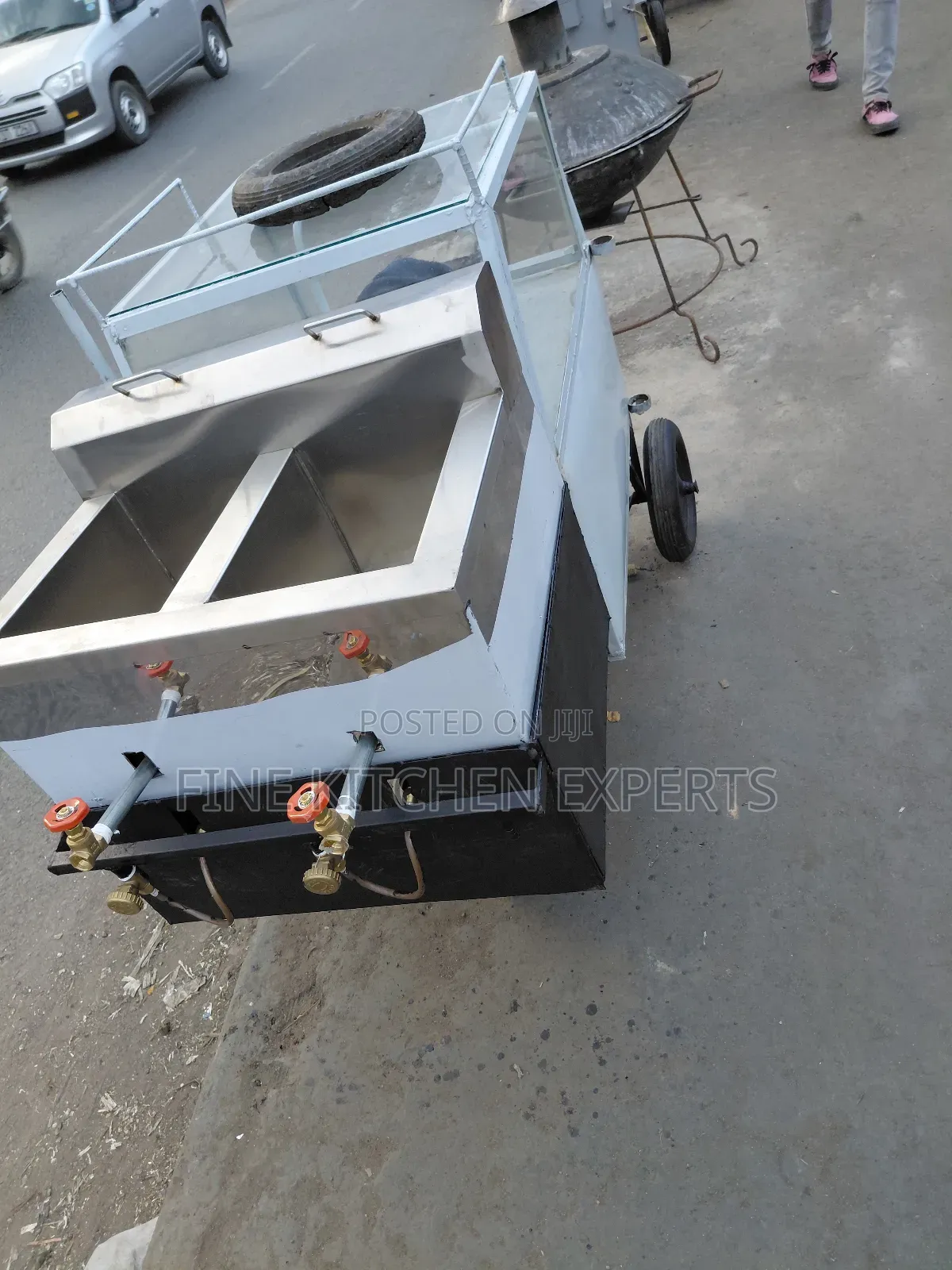 Trolley Fitted With Gas Fryer.