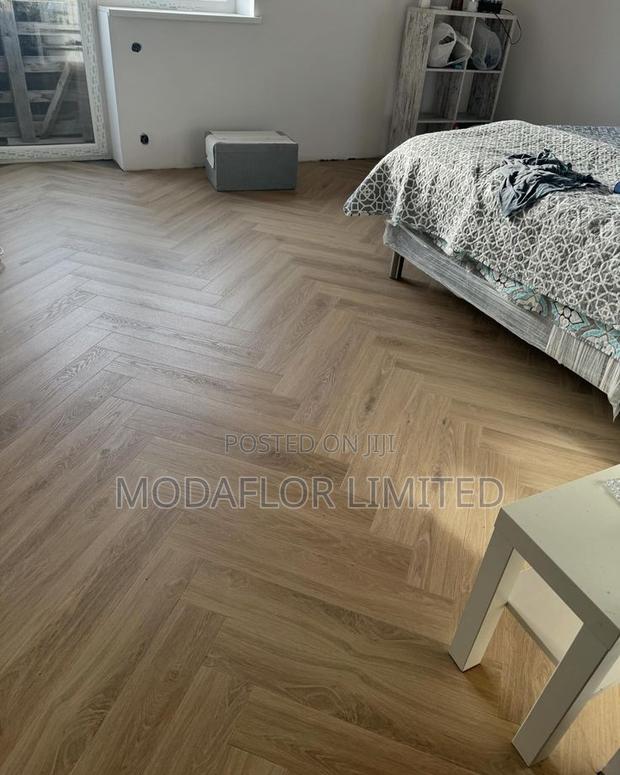 Herringbone SPC Flooring – Strong Stylish Finish - main view