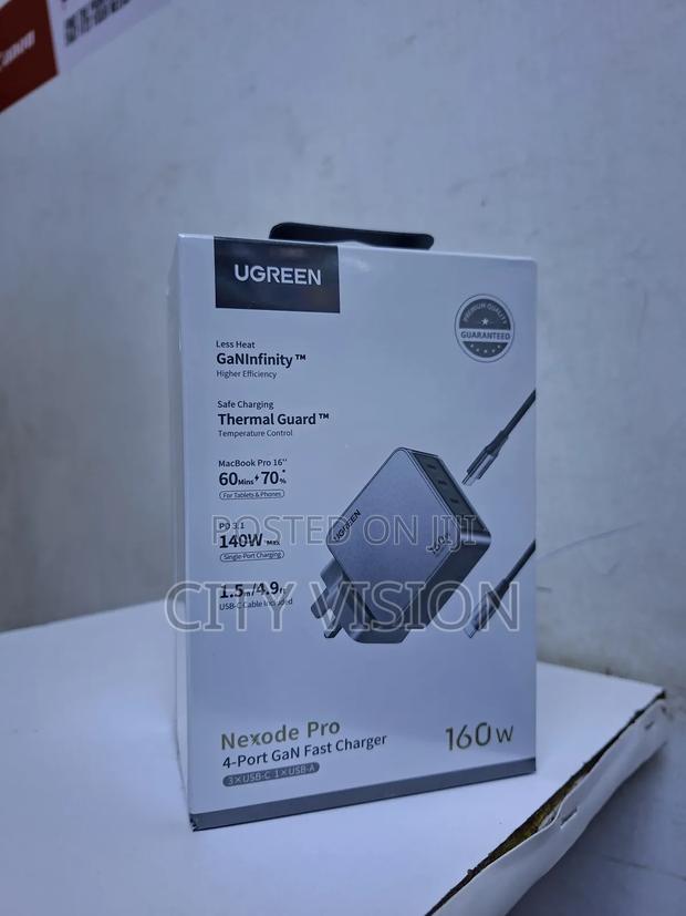 Ugreen Nexode Pro 160w 4port Gan Fast Charger+1.5m 240w Cable