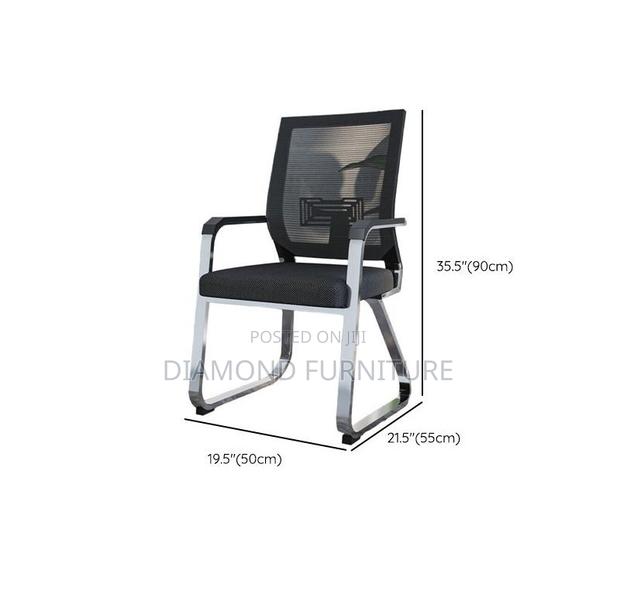 Office Furniture; {Comfortable Mesh Visitors Office Chair} - thumbnail 2