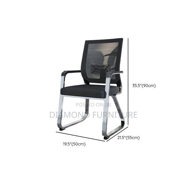 Office Furniture; {Comfortable Mesh Visitors Office Chair} - thumbnail 3