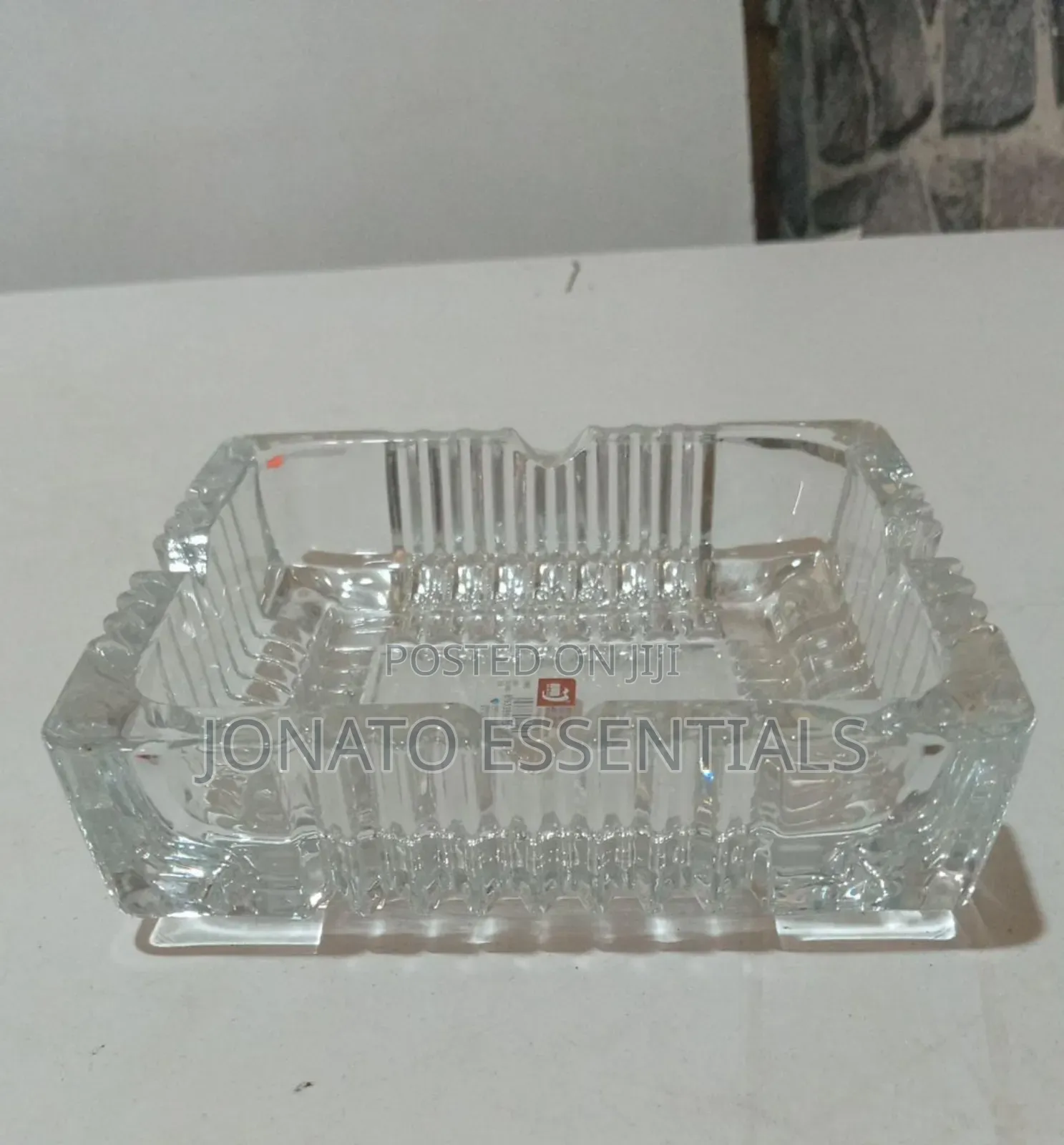 Crystal Glass Cigar Ashtray, Cigarette Ash Tray