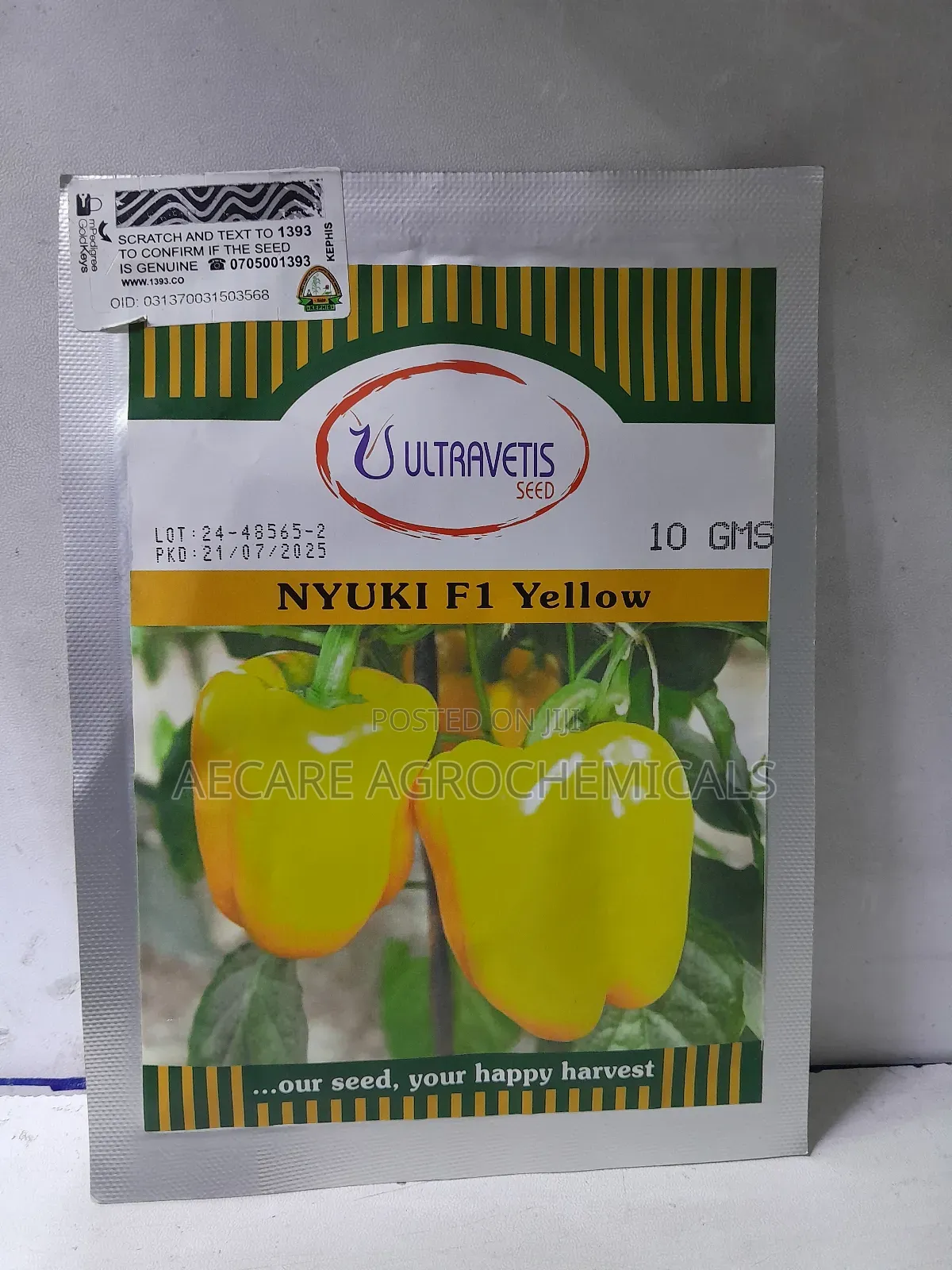 Nyuki F1 Yellow Capsicum 10 Grams